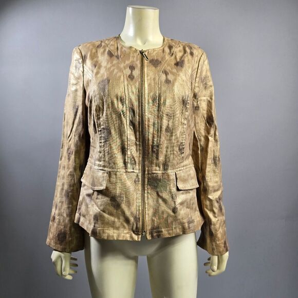 Chico's Multicolor Patterned Blazer R10 - Picture 1 of 9